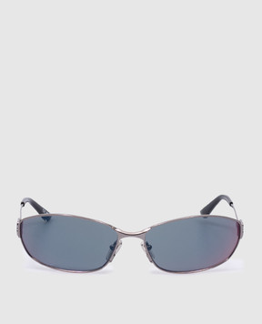 Balenciaga Сірі сонцезахисні окуляри Mercury Oval 773550T0005w