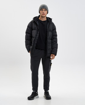 Stone Island Сірі джогери з патчем логотипа K2S156200010S0051