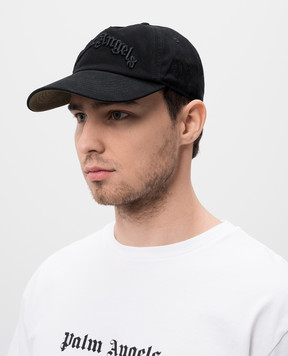 Palm Angels Черная кепка с логотипом PMLB10AS25FAB001