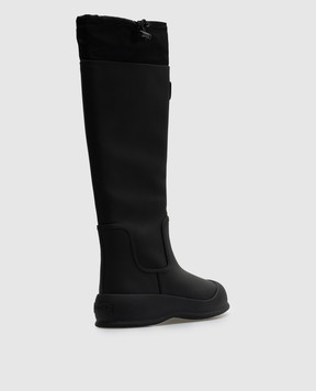 Bally Черные комбинированные сапоги Clower с логотипом WB0042VT155