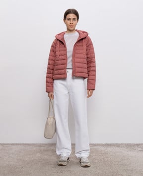 Woolrich Рожева пухова стьобана куртка CFWWOU1171FRUT2635