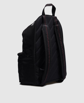 Off-White Чорний рюкзак Heritage з логотипом OMNB123C99FAB001