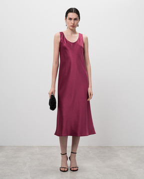Max Mara Фіолетова сукня міді BANJO із шовку BANJO