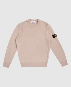 Stone Island Детский бежевый свитер с шерстью и кашемиром K2S165100002S00M1