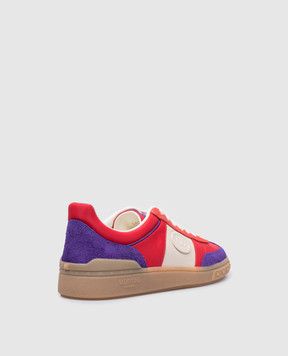 Valentino Красные комбинированные кроссовки UPVILLAGE 6W2S0IL9MBM