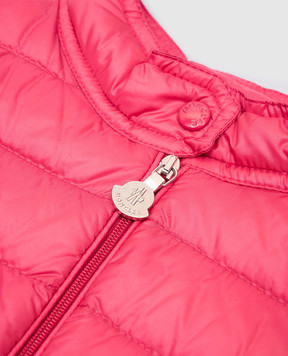 Moncler ENFANT Детская розовая пуховая куртка Lans K19541A00066597YF810