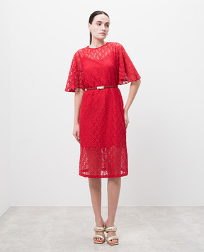 Max Mara Красное платье ELETTRA из кружева ELETTRA