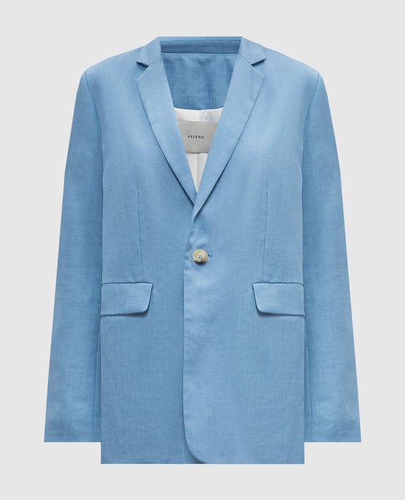 Azores blue linen jacket
