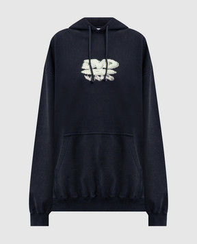 Vetements Черные худи с принтом UH76HD380B