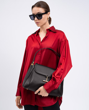 Tom Ford Чорна шкіряна сумка TARA L1869LCL490G