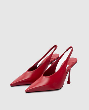 Jimmy Choo Красные кожаные слингбеки Isa ISA95CLF