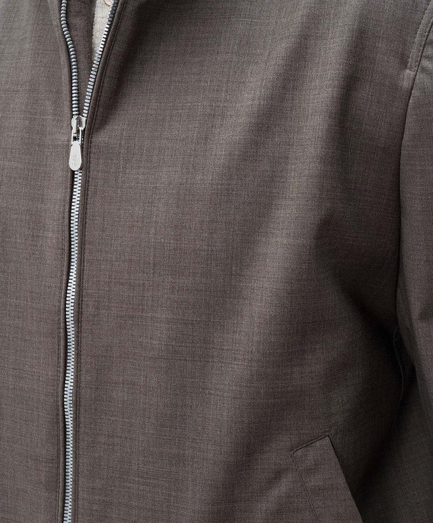 Brunello Cucinelli Коричневая куртка из шерсти MM4506424 изображение 5