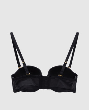 Wolford Черный лиф с прозрачными вставками 4W1270