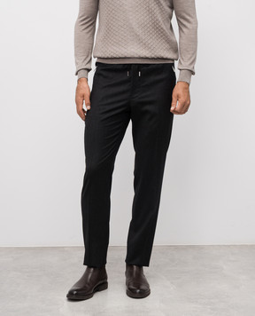 Bertolo Cashmere Сірі штани з вовни та кашеміру 000290001391