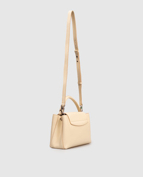 Bally Бежева шкіряна сумка Lock Me WAH010VT710