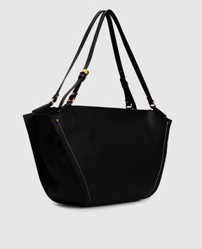 Gianni Chiarini Черная кожаная сумка-тоут Bloom BS11797RNGDBLTU