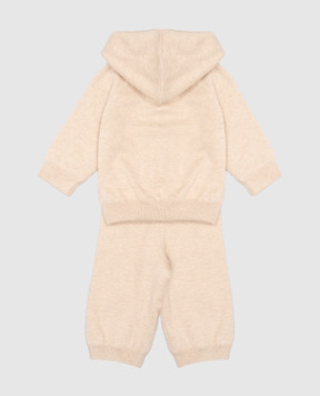 Givenchy Дитячий бежевий двосторонній спортивний костюм з логотипом H30567