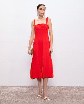 Ermanno Scervino Червона сукня міді D462Q374ILM