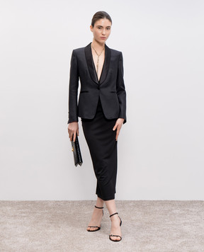 Tom Ford Черный жакет из шерсти и шелка GI3009FAX1300