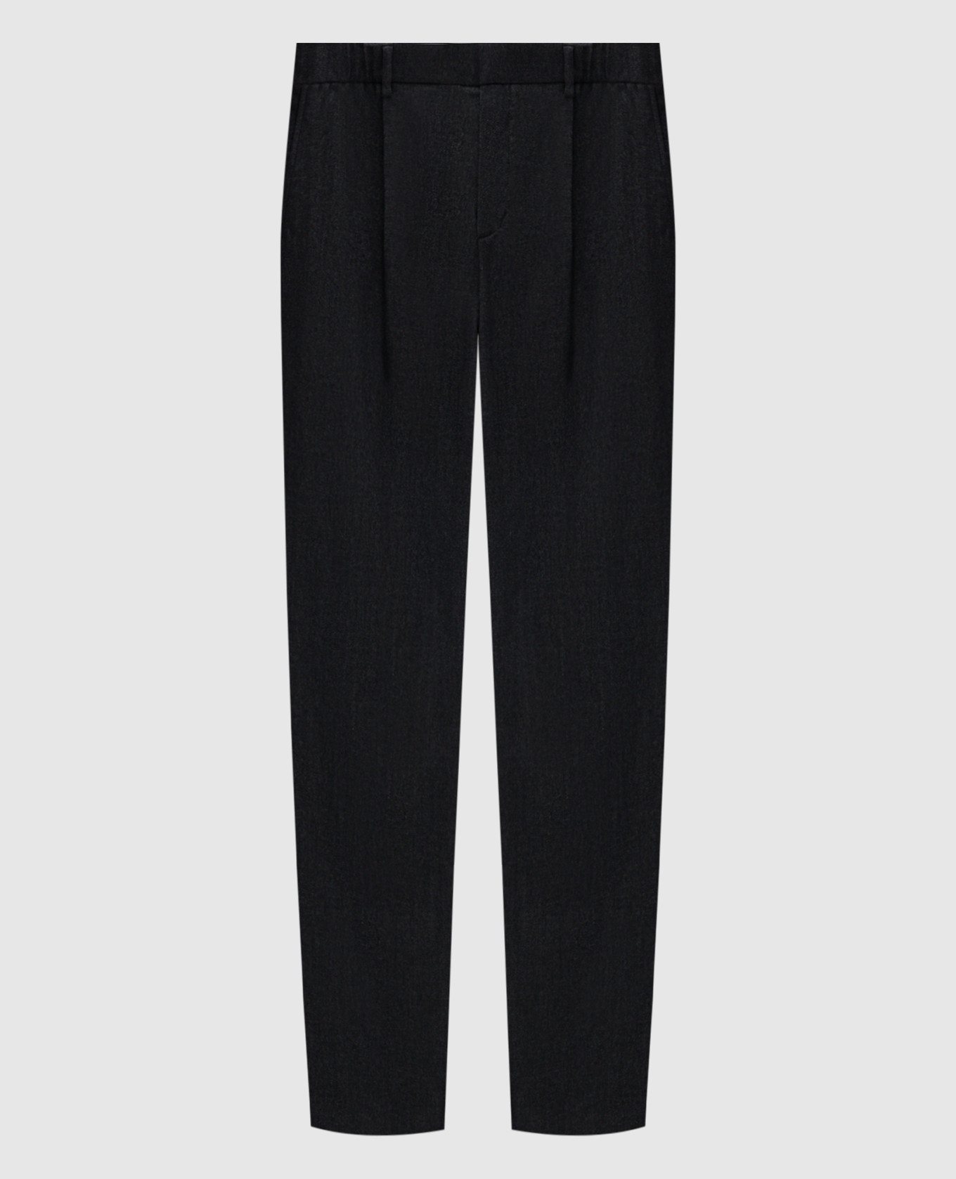 

Серые брюки с шерстью, Серый, Зауженные брюки