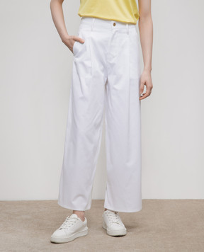 Max Mara Білі широкі штани VINCENT VINCENT