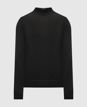 Canali Черный джемпер из шерсти мериноса MK00077C1037