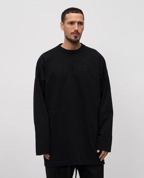 Fear of God Черный лонгслив с вышивкой FGE2505111HWJm