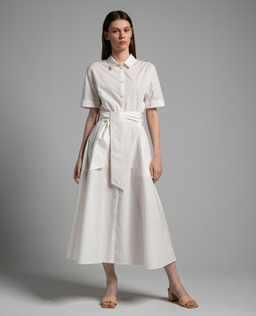 Woolrich Біла сукня-сорочка міді CFWWDR0118FRUT3027