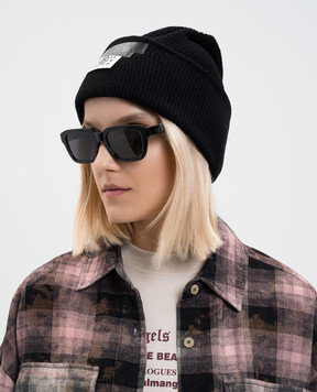 Maison Margiela MM6 Чорна шапка з вовною S62TB0006M13168