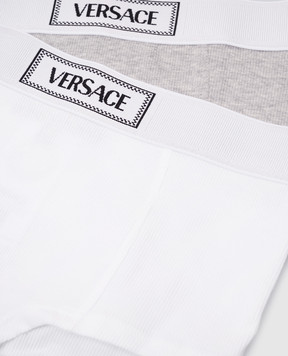Versace Дитячий набір трусиків в рубчик з логотипом 10187821A13344