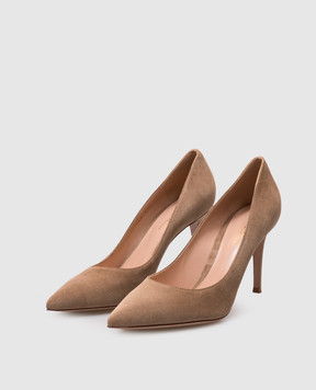 Gianvito Rossi Бежевые замшевые туфли GIANVITO G2458085RIC