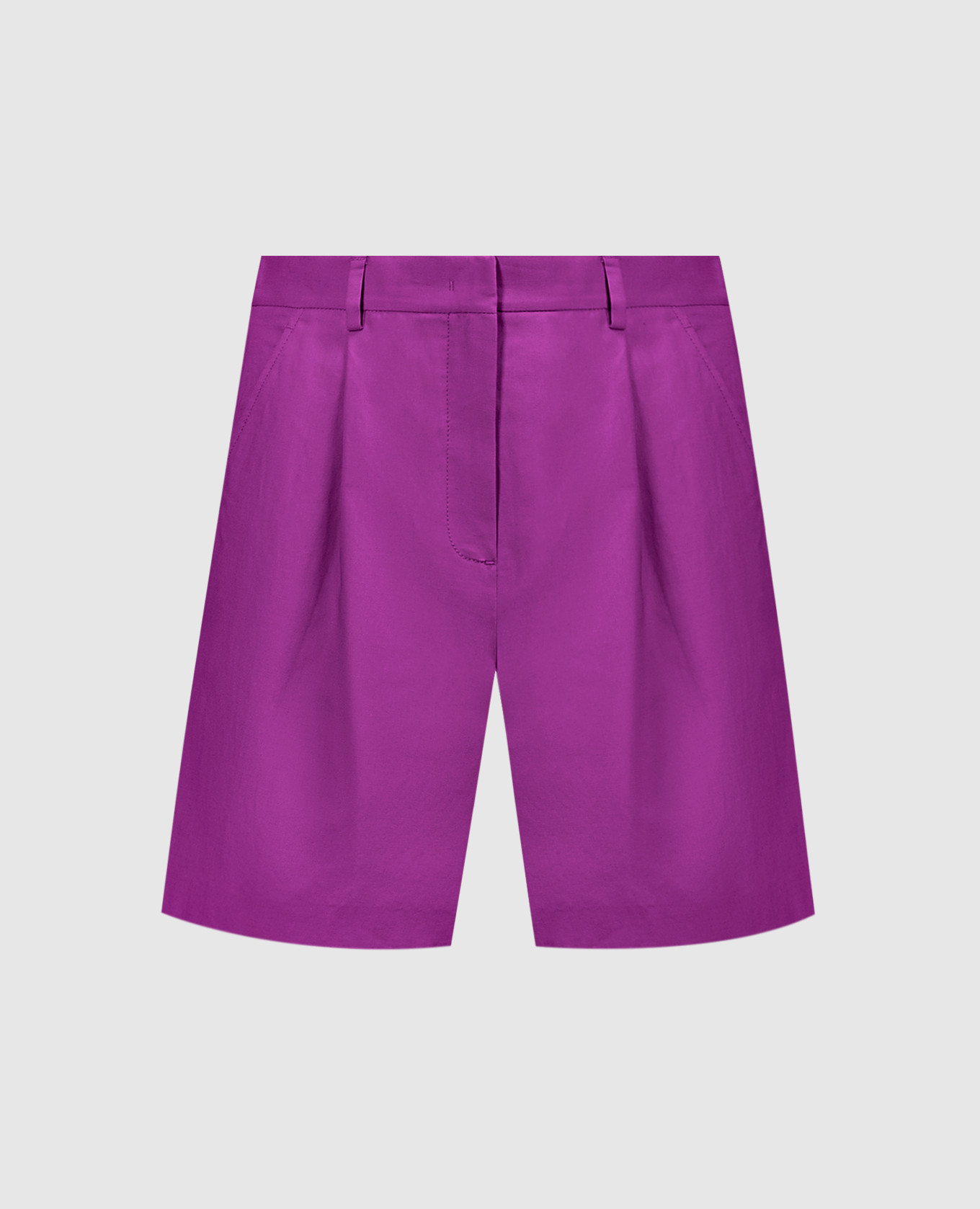 Фиолетовые шорты Ecuba со льном
