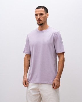 Brunello Cucinelli Фиолетовая футболка с логотипом логотип M0B138440