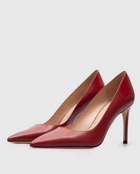 Stuart Weitzman Бордовые кожаные туфли POWER SK303