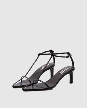 Jil Sander Чорні шкіряні босоніжки J16WL0030P8389