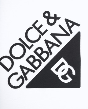 Dolce&Gabbana Детская футболка с фактурным логотипом L4JTHVG7O6J812+