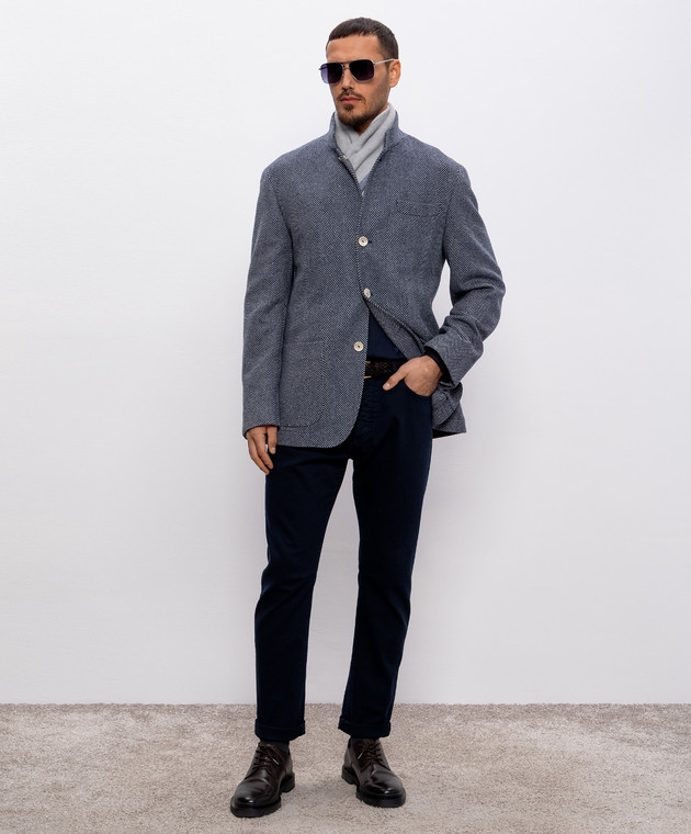 Brunello Cucinelli Біла футболка з принтом логотипа M0B138433 зображення 2