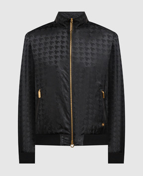 Stefano Ricci Чорна куртка з металевим логотипом MZJ4100140PA003Q