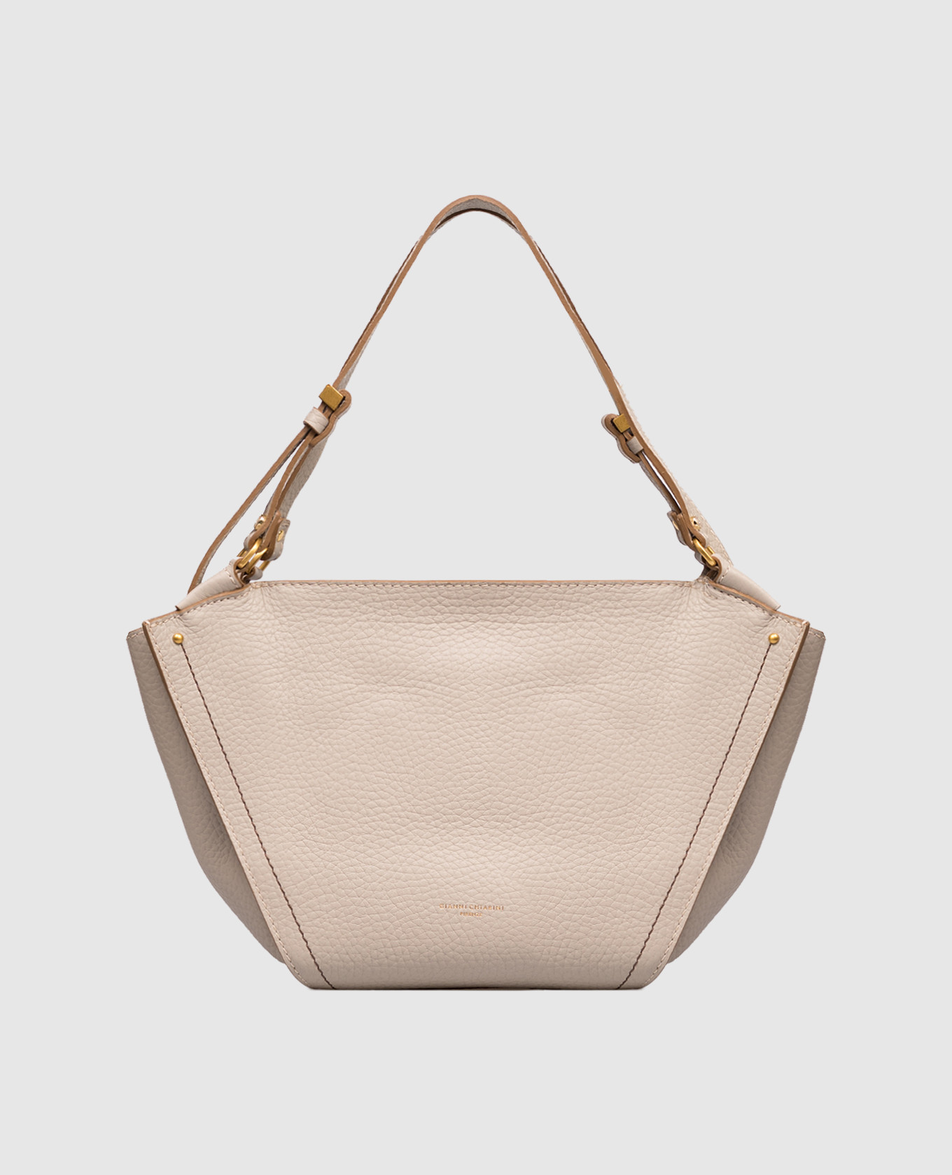 

Бежевая кожаная сумка-тоут Bloom, Бежевый, Сумки на плечо