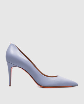 Santoni Голубые кожаные туфли WDID70945HI2NSZA
