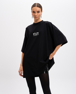 Vetements Черная футболка с логотипом UA66TR605BWw