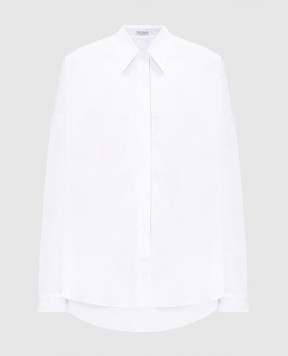 Brunello Cucinelli Белая рубашка с цепочкой мониль M0091MA636