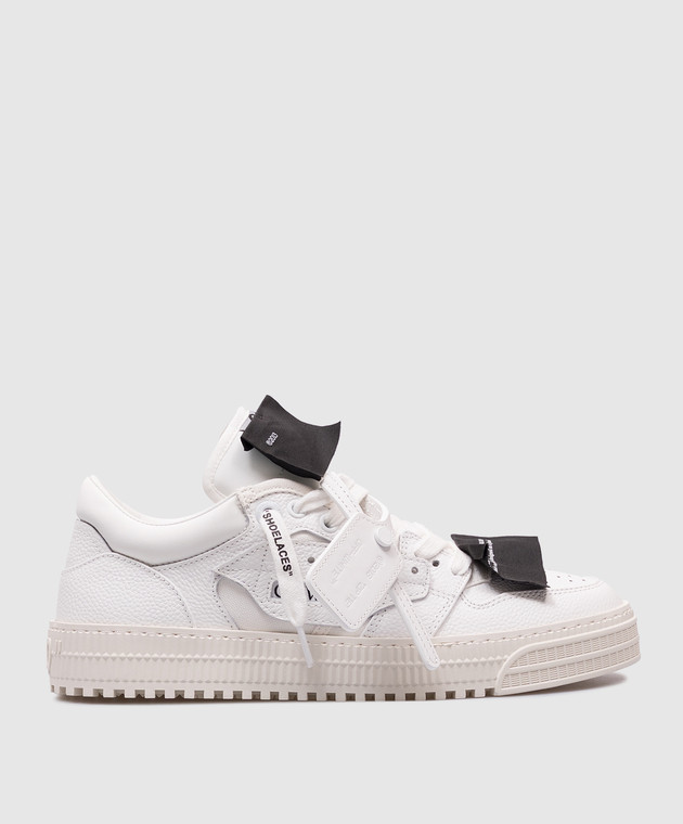 Off-White - Белые кеды Low Top 3.0 Off Court с нашивками