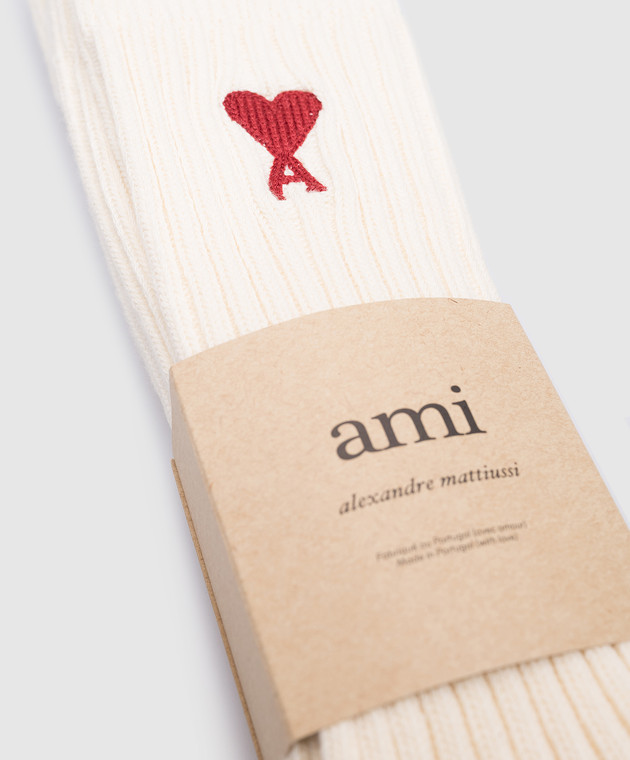 Ami Paris Набор носков с вышивкой логотипа USC003379 изображение 2