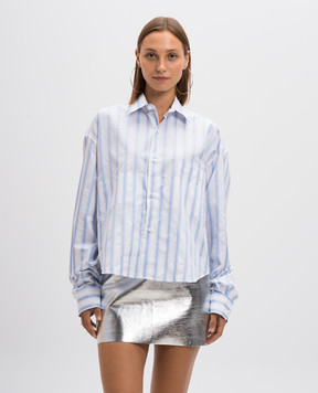 Vetements Блакитна сорочка в смужку WA65SH201N