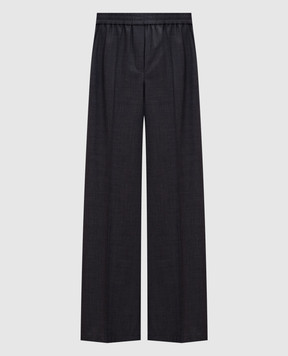 Brunello Cucinelli Сірі штани з вовною MPW07P9002