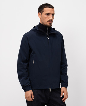 Moncler Синя вітровка Chalvine з логотипом K10911A0011359865