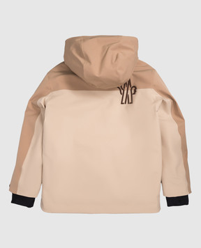 Moncler Grenoble ENFANT Дитяча бежева гірськолижна куртка Moriond K29571A00006597S5810