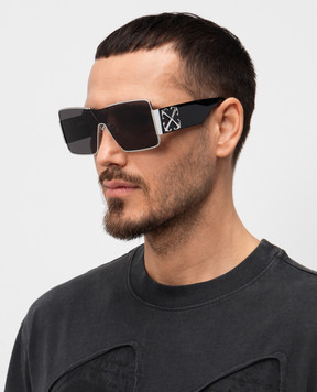 Off-White Черные очки Аspen OERI14GS25MET001