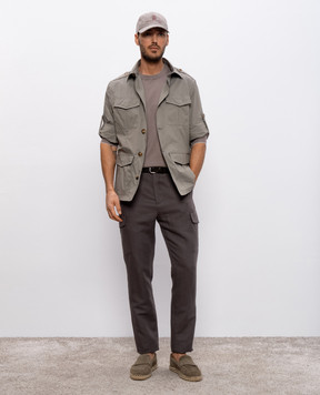 Brunello Cucinelli Коричневий джемпер M2900100
